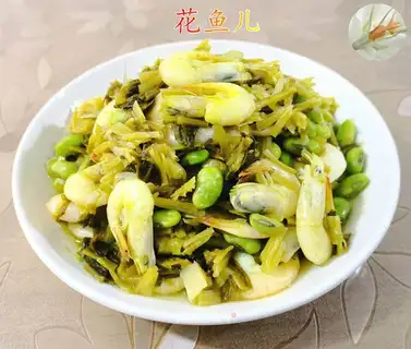 The soybean pickled shrimp