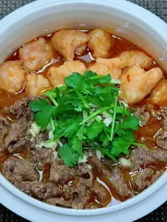 Beef shrimp rollers