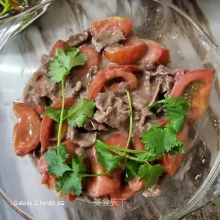 Beef fried tomatoes