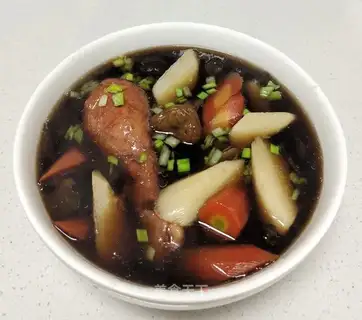 ♪ A meds of carrot chicken leg and mushroom ♪