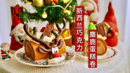 New Zealand chocolate moose roll