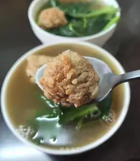Wheat and meatball soup