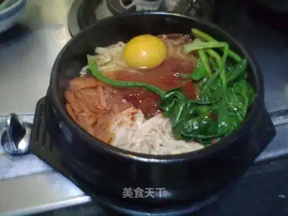 Bacon stone pot rice