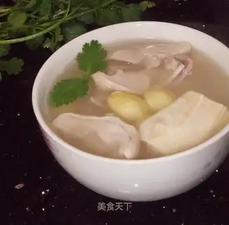 Stewed pork tripe with ginkgo and bamboo