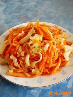 Shredded pork with kimchi