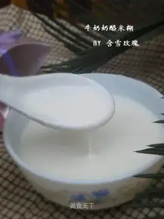 milk, cheese, rice paste