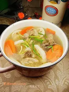 Lotus root ribs marinated and fresh