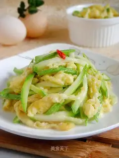 Egg flower gourd silk