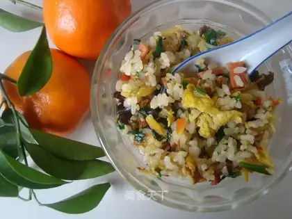 Colorful fried rice