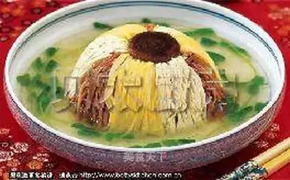 Add soup and buckle three shredded silk