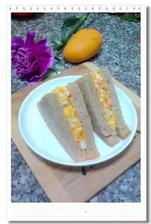 Egg whole-wheat sandwich