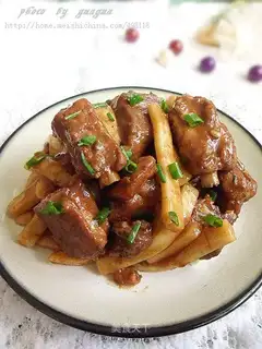 Ribs and rice cakes