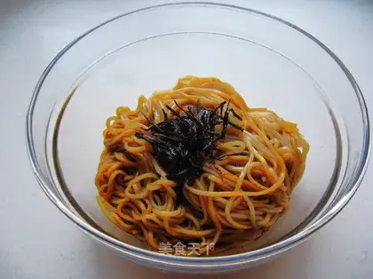 Mixed noodles with scallion oil