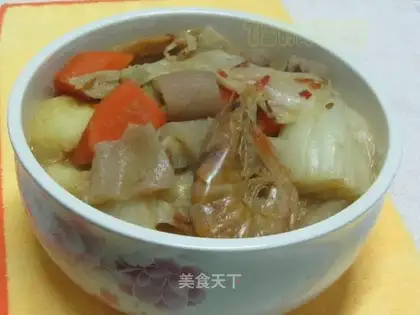Stew fresh in a pot