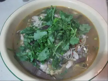 Beer fish with pickled cabbage