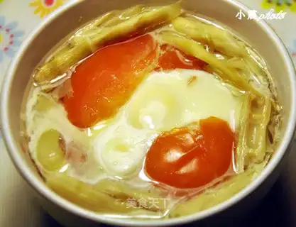 Steamed pork with tomato and egg