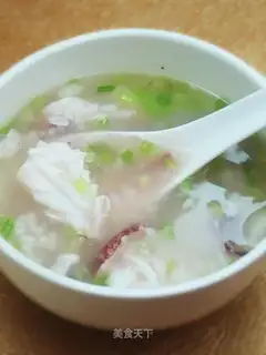 Fresh squid casserole porridge