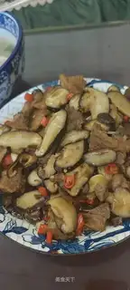 Mushroom fried meat