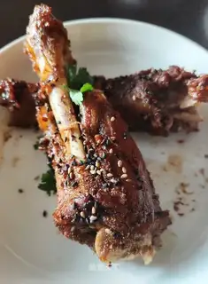 Mongol roasted lamb calf