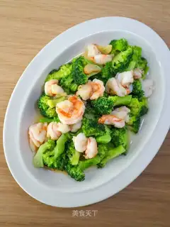 Shrimp fried broccoli