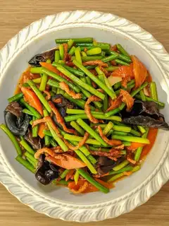 Garlic fried meat