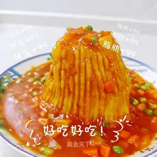 Volcanic mashed potatoes