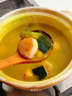 Pumpkin gin soup