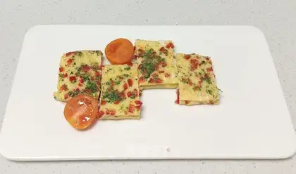 Vegetable fried eggs