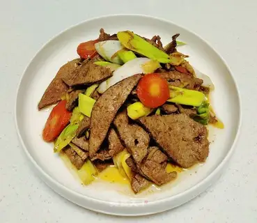 The tip of the liver