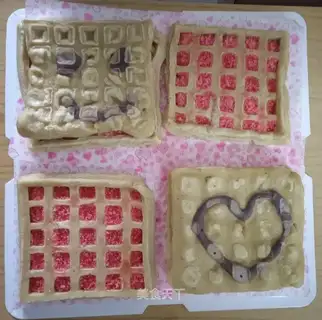 Smiley waffles