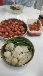 Powdering meatball rice