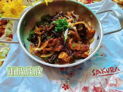 Dry-pot deer mushrooms