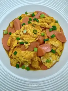 Ham fried eggs