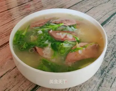 Vegetable and pork porridge