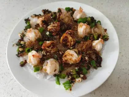 Garlic fan shrimp