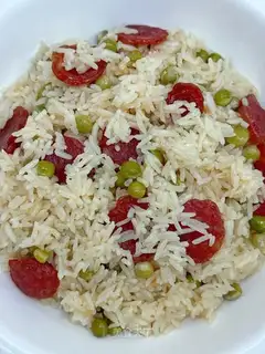 Peas and sausage