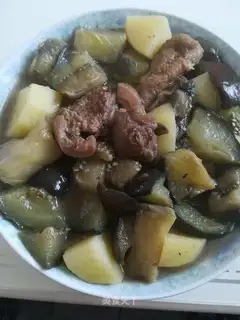 Red roast eggplant