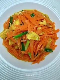 Carrot fried eggs