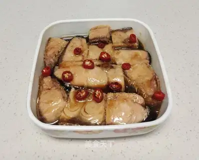 Steamed salmon