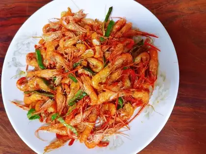 Clear the shrimp
