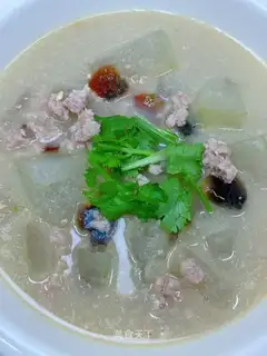 Potato omelet soup