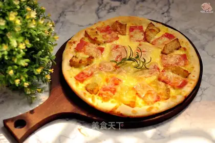 Mayo mayonnaise bacon pizza