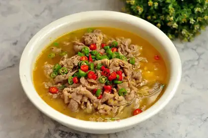 Gold soup fat cow