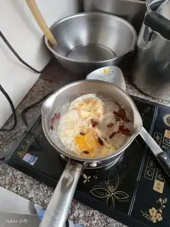 The radish omelet drops the scales