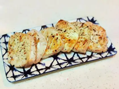 Fried salmon