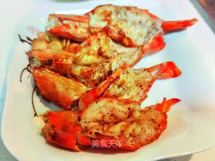 Garlic black tiger shrimp