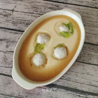 Chicken balls steam eggs