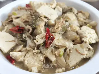 Sour stew tofu