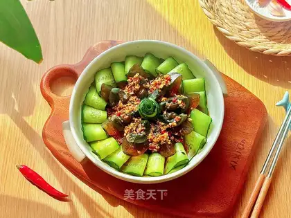 cucumber with eggs