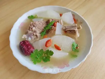 Lamb chop carrot soup